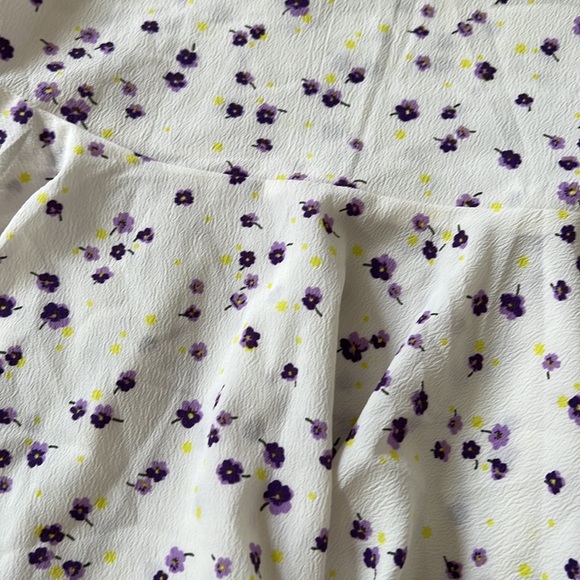 Topshop Floral Skirt with Bow - Picture 3 of 4